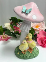 
              Pink Mushroom with Ducks
            