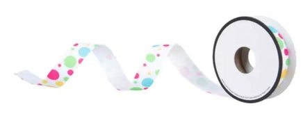 Polka Dot Grosgrain Ribbon - 5/8"X12Ft.