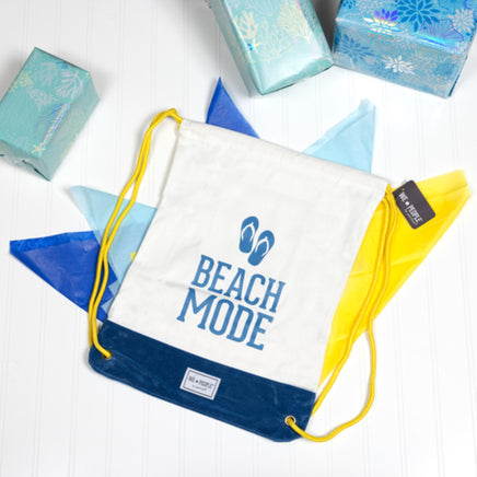 13" x 17" Beach Mode Canvas Drawstring Bag