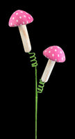 
              22" Pink Dot Mushroom Pick
            