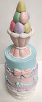 
              Pastel Glitter Easter Egg Cake Decor
            