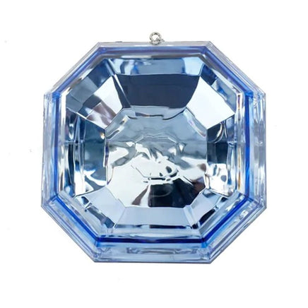 6" Periwinkle Acrylic Square Precious Gem Ornament