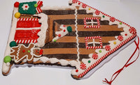 
              11" Peppermint Candy Gingerbread House Ornament
            