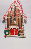 
              11" Peppermint Candy Gingerbread House Ornament
            