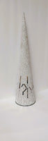 
              White Beaded & Glass Cone Tree
            