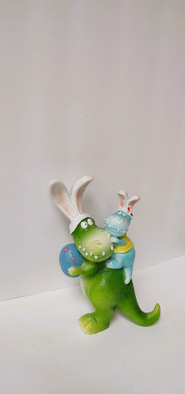 Easter Dinosaur Dad & Son Figurine