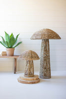 
              Woven Seagrass Mushrooms - Set of 2
            