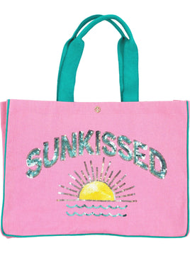 Sequin "Sunkissed" Tote Bag by Simply Southern