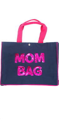 Sequin "Mom" Tote Bag by Simply Southern