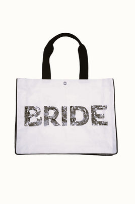 Sequin "BRIDE" Tote Bag by Simply Southern