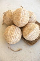 
              7" Woven Round Seagrass Ornament
            