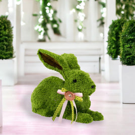 Green Garden Bunny Laying