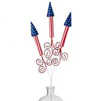 
              26" Lit Firecracker Rockets Curly Spray
            