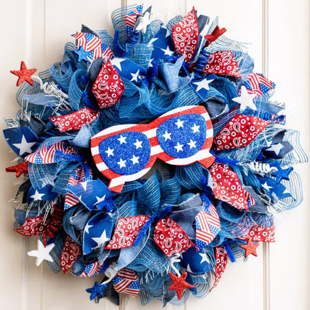 10" Patriotic Sunglasses Ornament