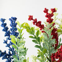 
              15" Heather with Boxwood Bundle: Red, White, Blue
            