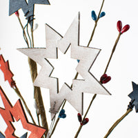 
              20" Fourth of July Wooden Cutout Star Pick
            