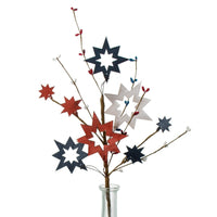 
              20" Fourth of July Wooden Cutout Star Pick
            