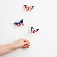 
              15" Patriotic Butterfly Spray
            