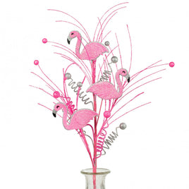 29" Glitter Flamingo Spray