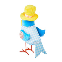 
              Large Blue Fabric Bird Tabletop Decoration
            