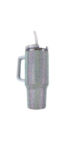 40 oz. Silver Sequin Tumbler