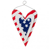 
              16" Heart Stars & Stripes Sign
            