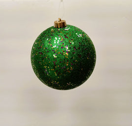 Jumbo Green Mardi Gras Ornament