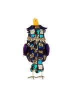 
              Large Mardi Gras Fabric Bird with Mask
            