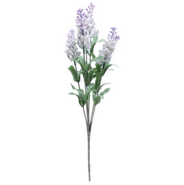 Floral Garden 5-Stem Faux Lavender Bushes