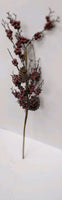 
              28" Glittered Burgundy Berry and Pinecone Stem
            