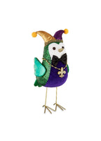 
              Large Mardi Gras Fabric Bird with Bow Tie
            