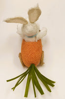 
              Flocked Easter Bunny in Carrot Car
            