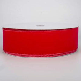 Red Velvet Wired Ribbon-2.5"X50Ft.