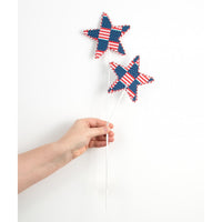 
              18" Patriotic Fabric Star Pick
            