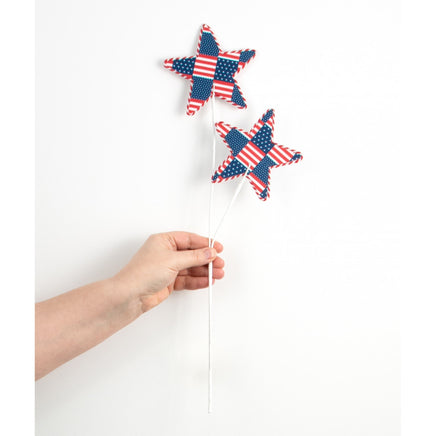 18" Patriotic Fabric Star Pick