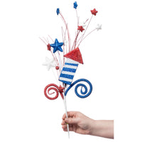 
              20" Rocket Curl Patriotic Spray
            