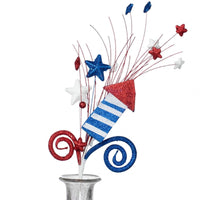 
              20" Rocket Curl Patriotic Spray
            