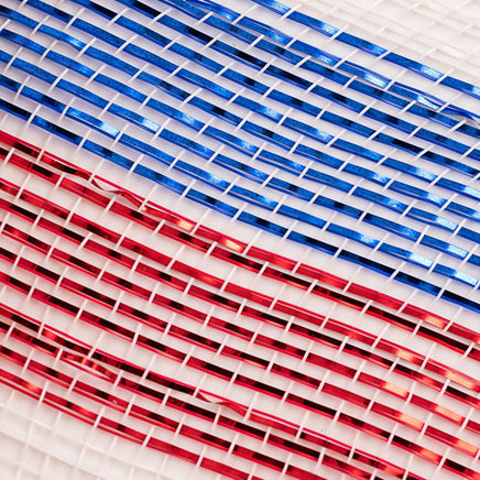 10" Poly Deco Mesh: Deluxe Stripe Patriotic