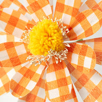 
              24" Gingham Sunflower Spray: Orange
            