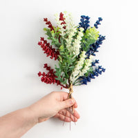 
              15" Heather with Boxwood Bundle: Red, White, Blue
            