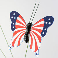 
              15" Patriotic Butterfly Spray
            