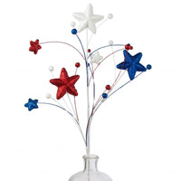 
              29" Glitter Star Ball Spray: Red, White & Blue
            