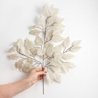 
              23" Ficus Leaf Spray: Grey
            