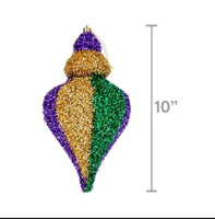 
              Mardi Gras Tinsel Finial Ornament
            