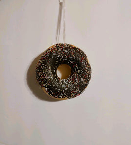 4" Chocolate Doughnut w/Sprinkles Ornament