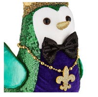 
              Large Mardi Gras Fabric Bird with Bow Tie
            