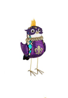 
              Large Mardi Gras Fabric Bird with Mask
            