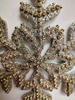 
              Silver Glitter & Rhinestone Snowflake Ornament
            