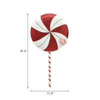 
              Red Peppermint Swirl Lollipop Yard Decor
            