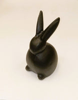 
              Black Ceramic Easter Bunny Figurine
            